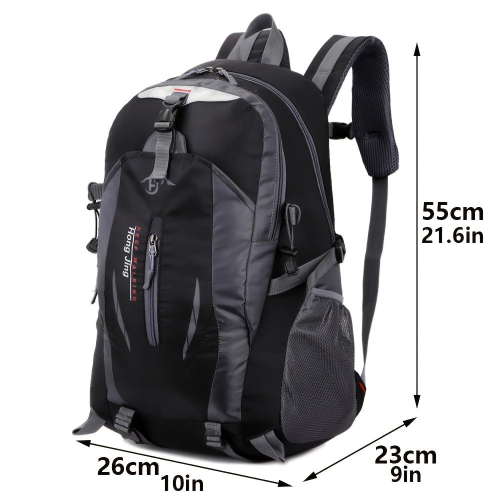 6.82-Gallon Hiking Backpack for Outdoor Trips and Travel, Mountaineering-Style Sports Pack in Red, Blue, Black or Orange Color Options