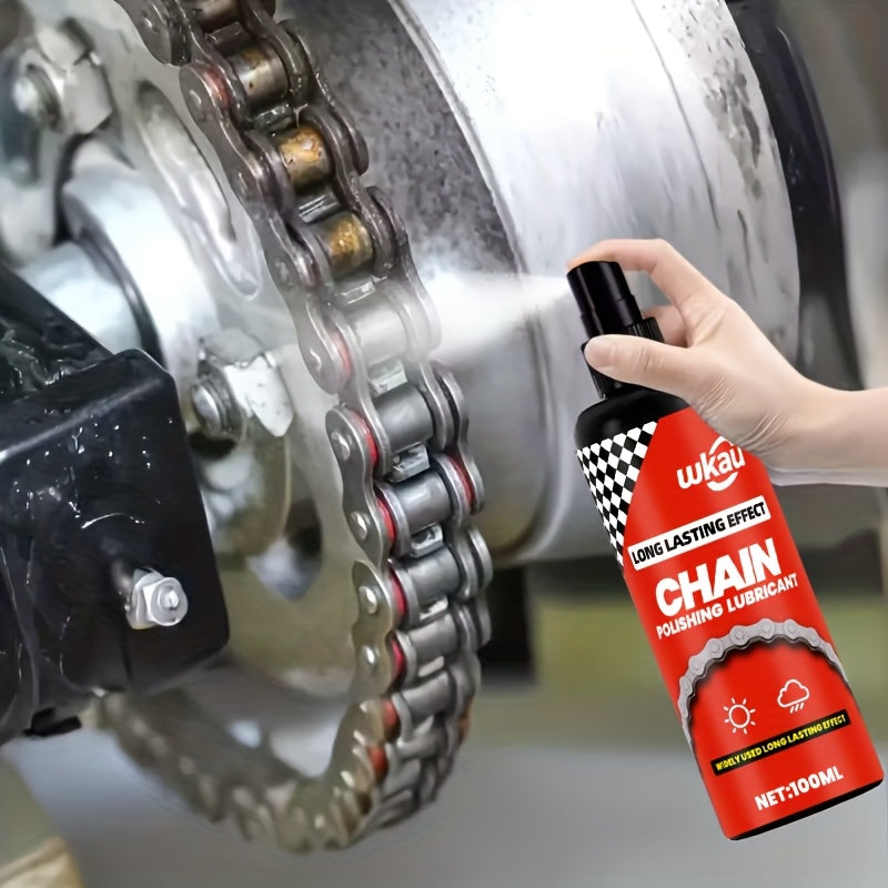 Bike Chain Lubricant Oil 3.38oz with Gift Towel for Mountain and Road Bicycles, Cycling Chain Care and Routine Bicycle Maintenance