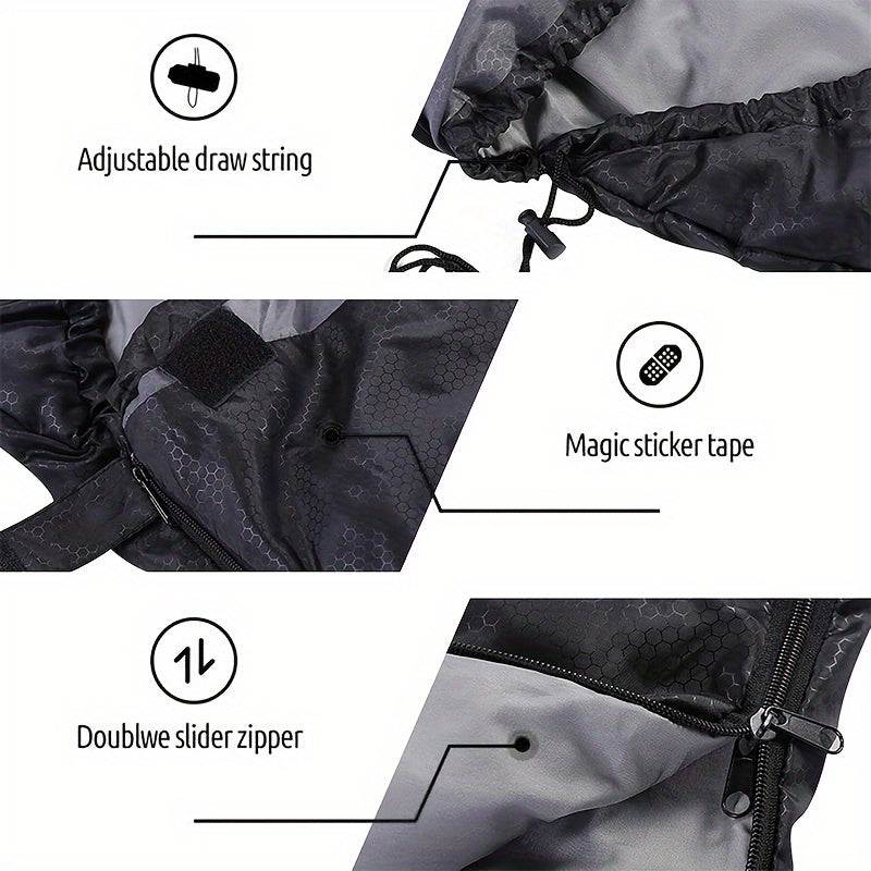 3-Season Sleeping Bag for Adults with Pillow and Compression Sack, Lightweight Camping Sleep Set for Hiking and Outdoor Overnight Adventures