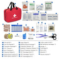 338-Piece First Aid Kit in Red, Compact Emergency Preparedness Supply Set with Listed Waterproof Design for Home, Office and Car Storage
