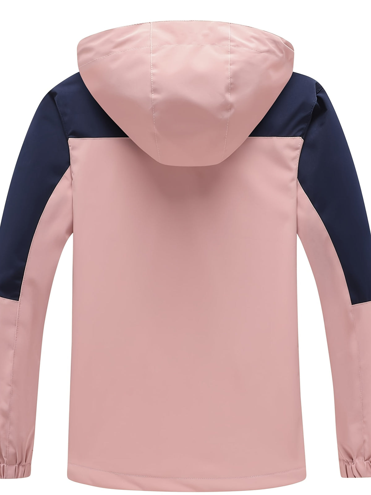 Packable Rain Jacket for Women, Lightweight Hooded Windbreaker with Mesh Lining, Detachable Hood, Adjustable Cuffs and Zipper Pockets for Light Rain