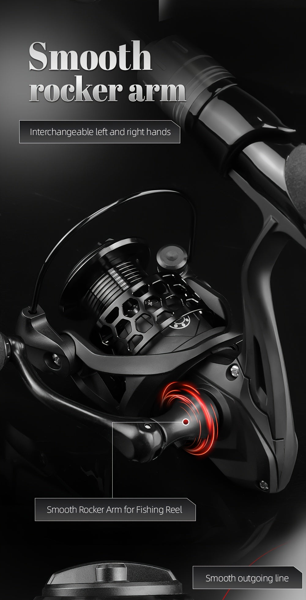 Spinning Reel GTA III Generation 1942 by ROOBLINOS, 1000 to 4000 Model Options for Fishing Rod Setup and Recreational Outdoor Angling