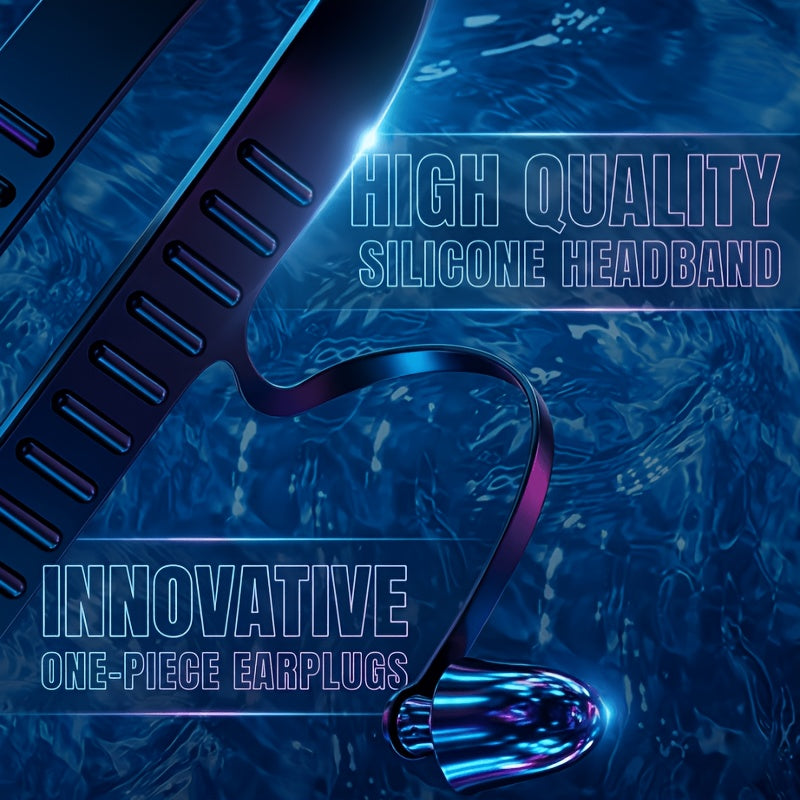 Wide-View Swimming Goggles with Mirrored Lenses, Earplugs, Nose Clip and Phone Pouch, Turquoise Blue or Lake Blue Pool and Outdoor Travel Accessory