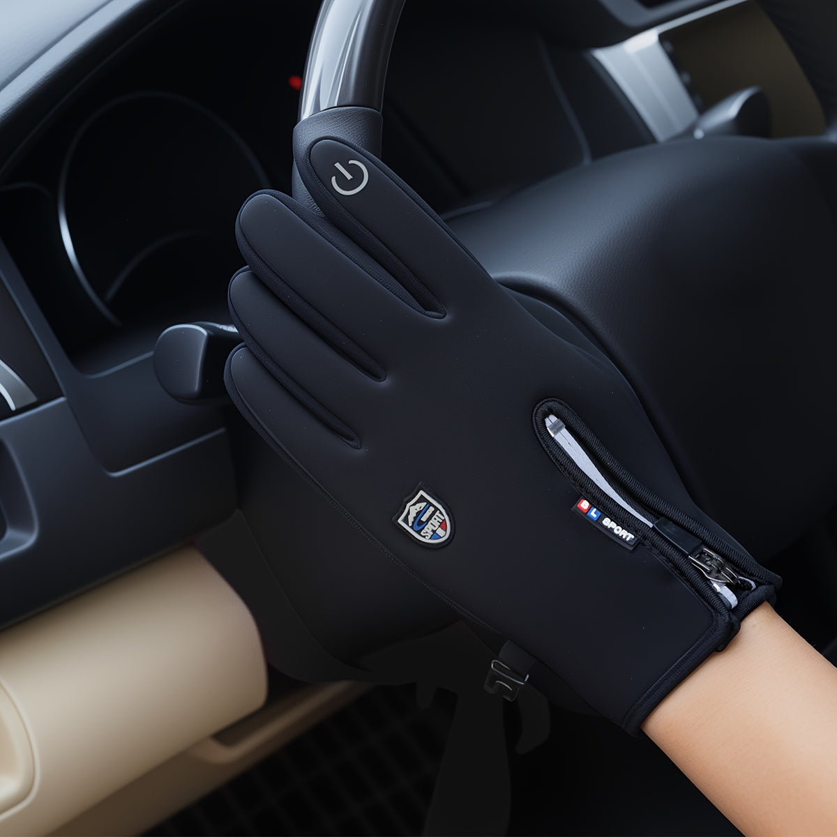 Touchscreen Winter Gloves with Anti-Slip Grip for Men and Women, Windproof Outdoor Handwear for Cold-Weather Travel and Everyday Adventures