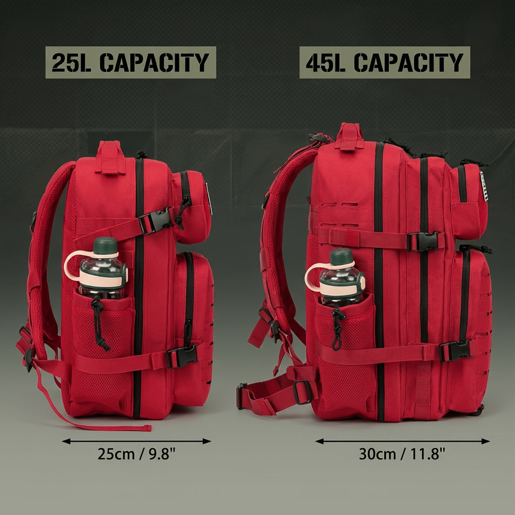 25L or 45L Travel Backpack with MOLLE-Style Webbing