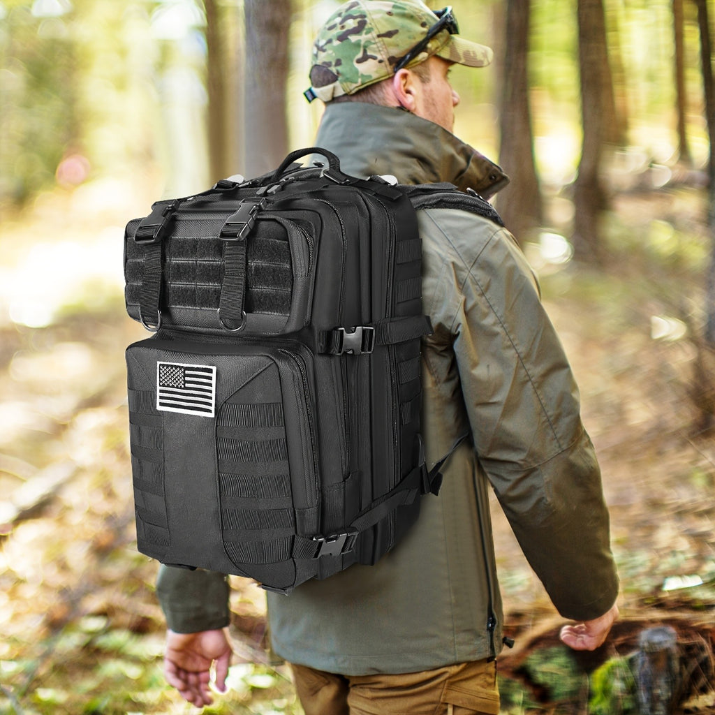 13.21-Gallon Tactical Backpack for Outdoor Travel, Unisex Large-Capacity Pack with Selectable Colors and Separate Small Bag Options for Everyday Adventures