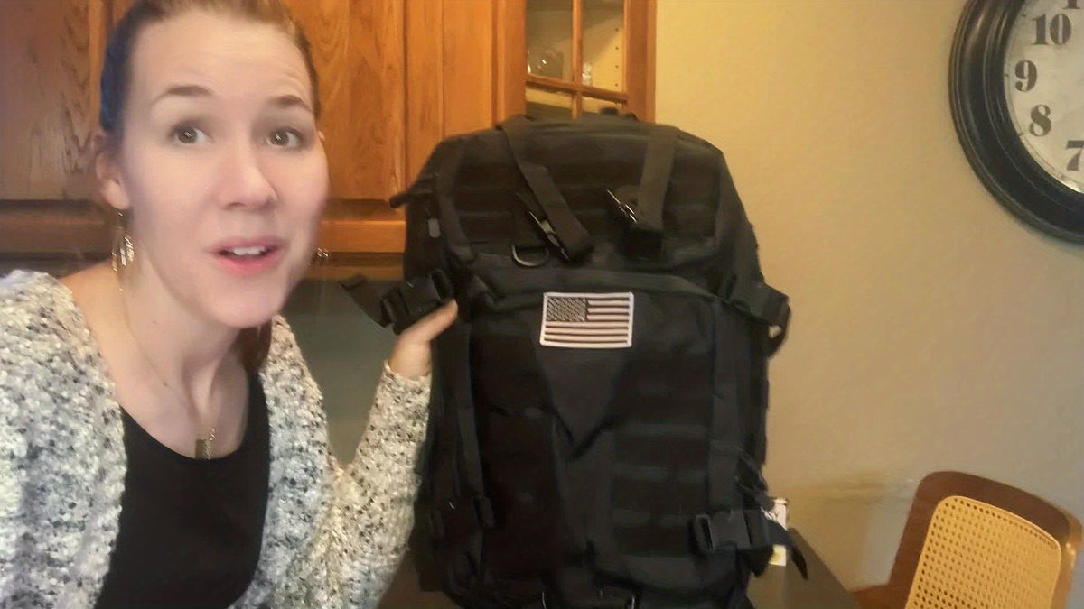 13.21-Gallon Tactical Backpack for Outdoor Travel, Unisex Large-Capacity Pack with Selectable Colors and Separate Small Bag Options for Everyday Adventures