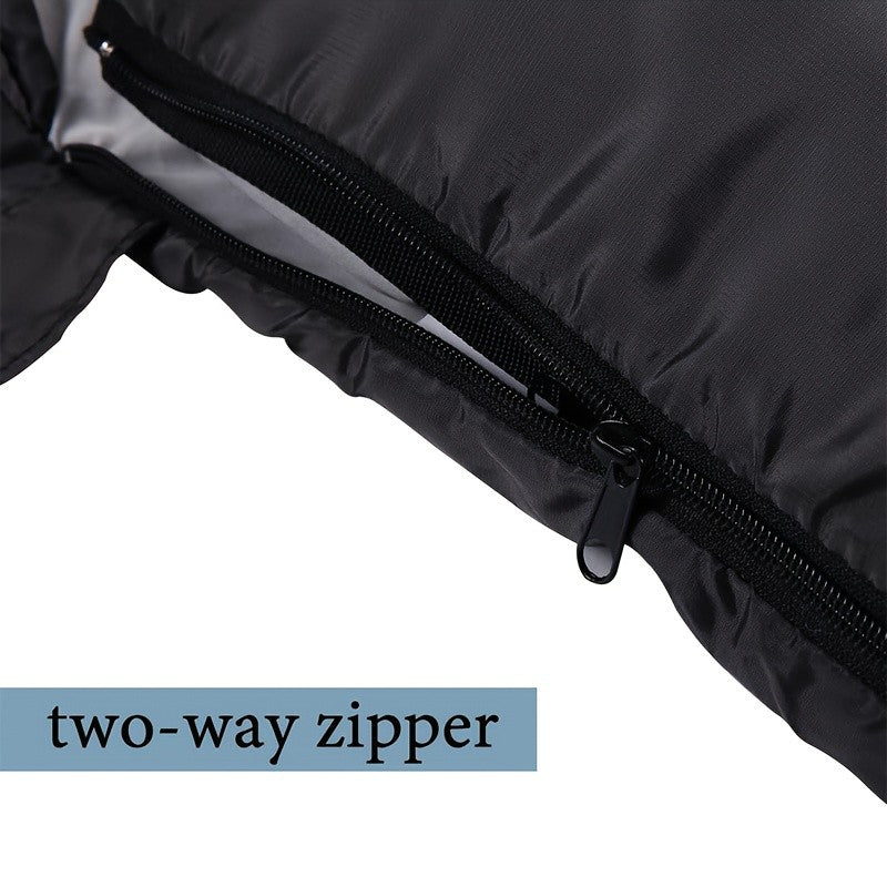 3-Season Sleeping Bag for Adults with Pillow and Compression Sack, Lightweight Camping Sleep Set for Hiking and Outdoor Overnight Adventures