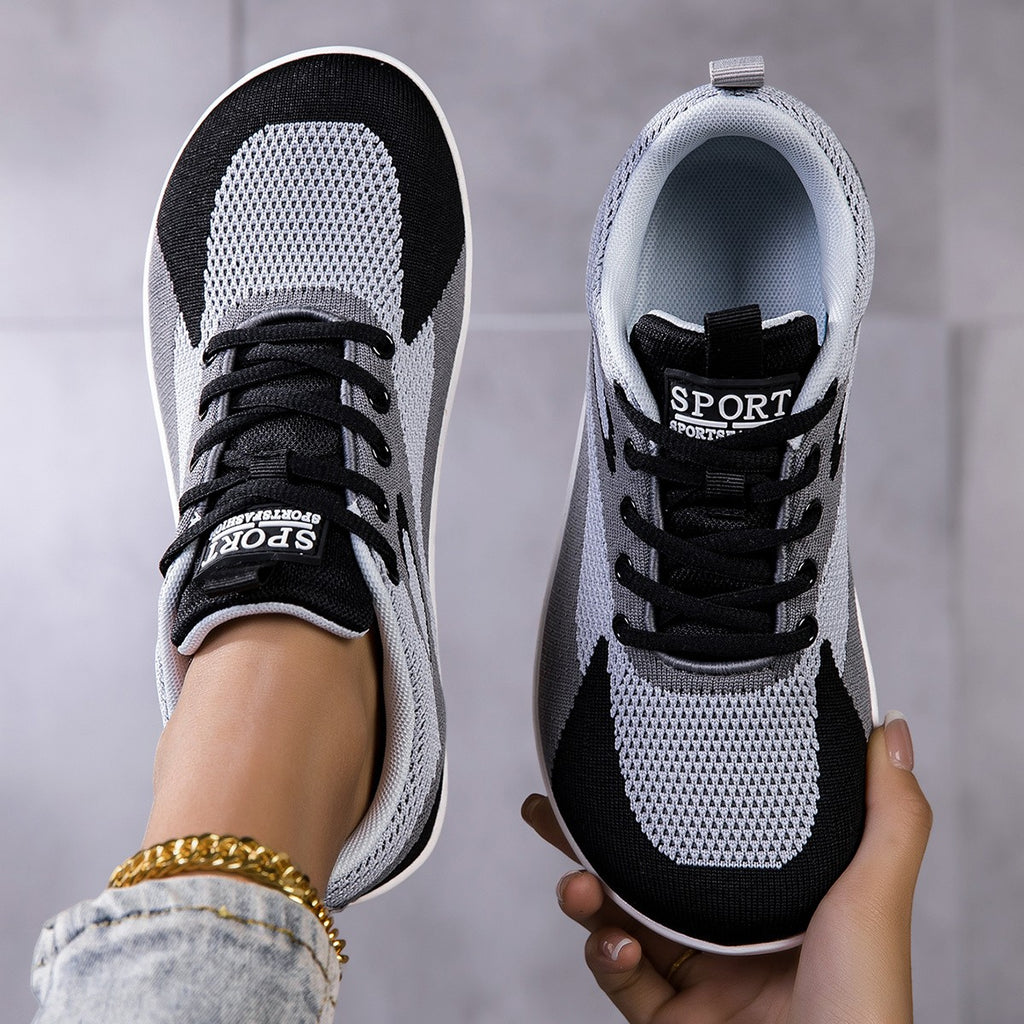 Women's Wide Toe Box Training Sneakers with Cushioned EVA Sole and Arch Support, Low-Top Walking Shoes for Gym and Everyday Wear
