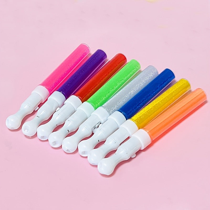 LED Glow Sticks 8-Pack in Random Colors, Flashing LED Light Sticks for Concerts, Weddings, Party Gatherings and New Year Night Celebrations