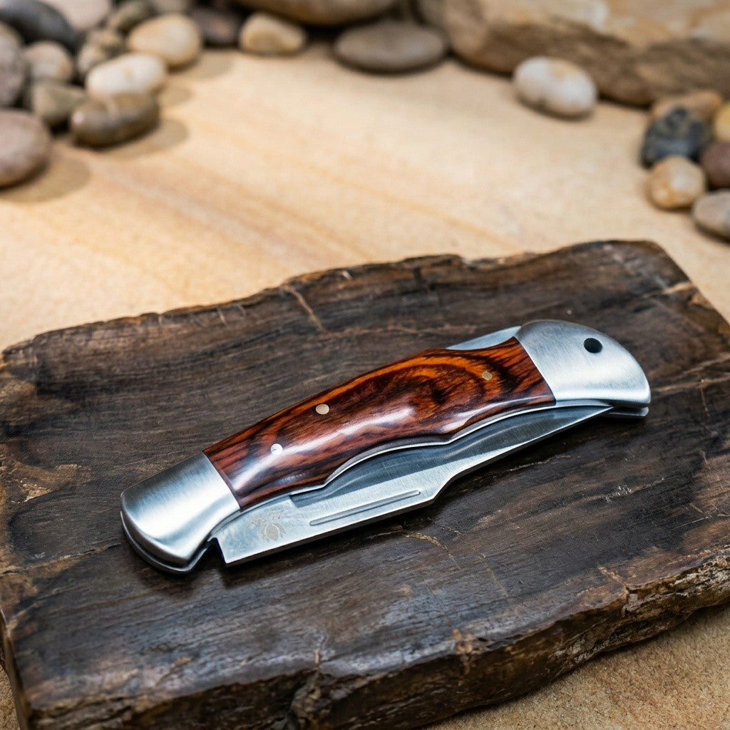 Folding Precision Knife with Spearhead Blade and Ergonomic Handle, Lightweight Portable Cutting Tool for Adult Camping, Crafts and Home Projects