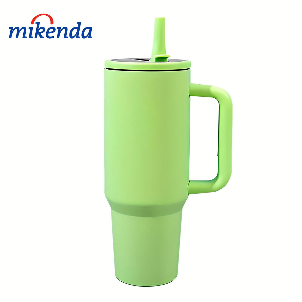 40 oz Vacuum Insulated Water Bottle with Straw and Handle, Double-Wall 304 Stainless Steel Drink Bottle in Four Colors for Outdoor Sports and Daily Use