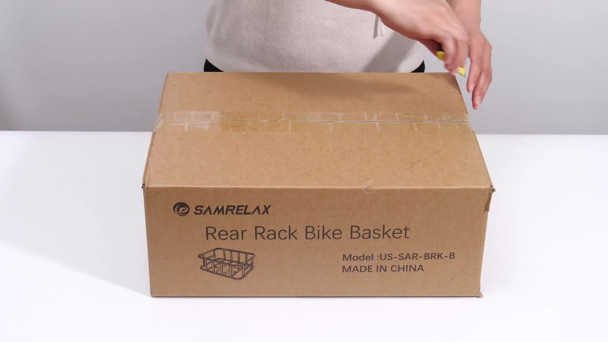 Iron Rear Bike Basket in Black, Removable Frame-Mount Bicycle Cargo Storage with Large, Folding or Basic Options for Groceries and Commuting