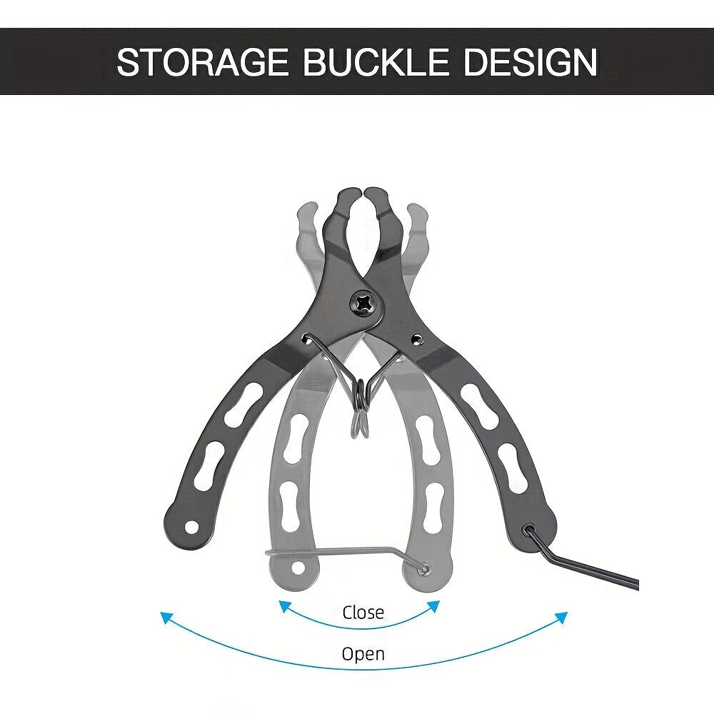 Bicycle Repair Tool Kit with Chain Whip, Chain Breaker, Crank Puller and Freewheel Remover, Listed 10-Piece Steel Set for Home Bike Maintenance