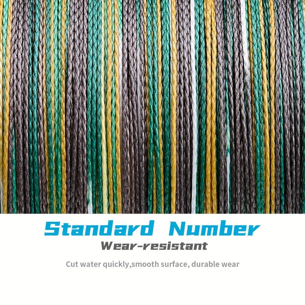 4-Strand Braided Fishing Line, 547-Yard Polyamide Spool with Abrasion Resistance, Zero Stretch and 6–80 lb Test Options for Anglers