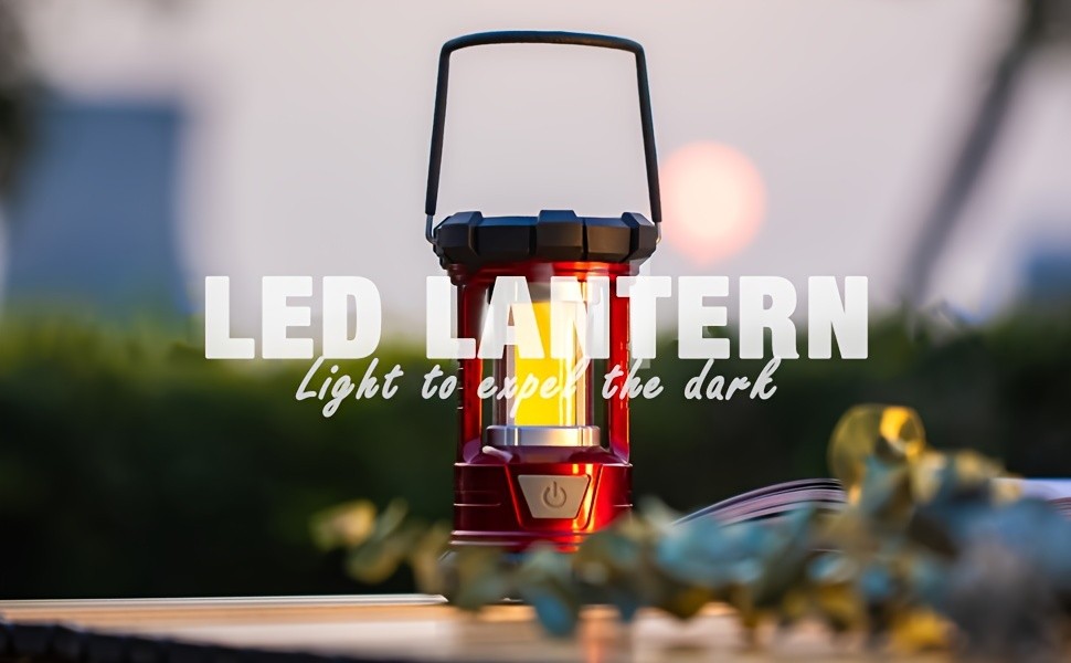 3-Mode Rechargeable Camping Lanterns 2-Pack with Phone Charging, LED Portable Lights with Listed 1500LM Output for Campsites and Power Outages