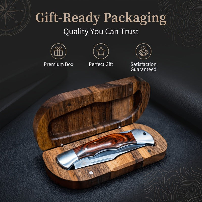 Folding Precision Knife with Spearhead Blade and Ergonomic Handle, Lightweight Portable Cutting Tool for Adult Camping, Crafts and Home Projects