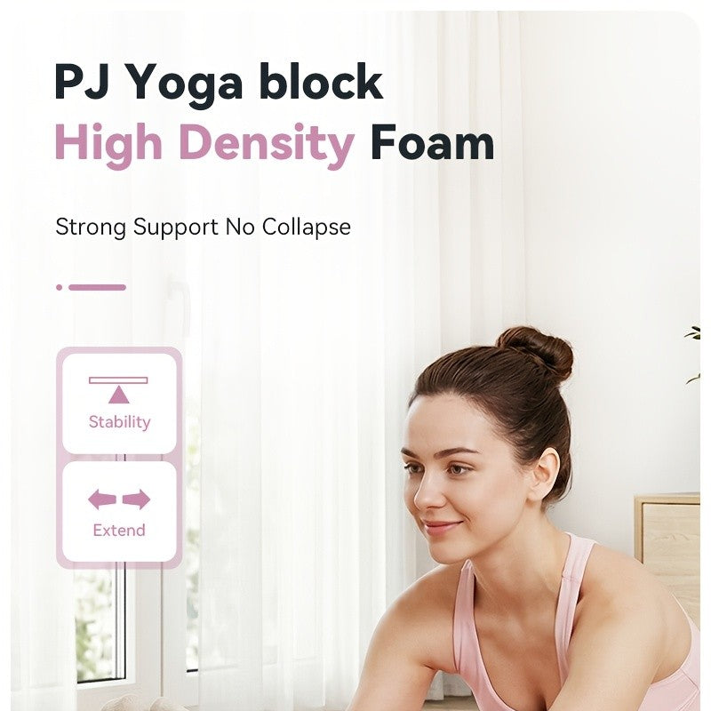 2-Piece Color-Block EVA Yoga Mat Set for Stretching, Pilates and Home Workouts