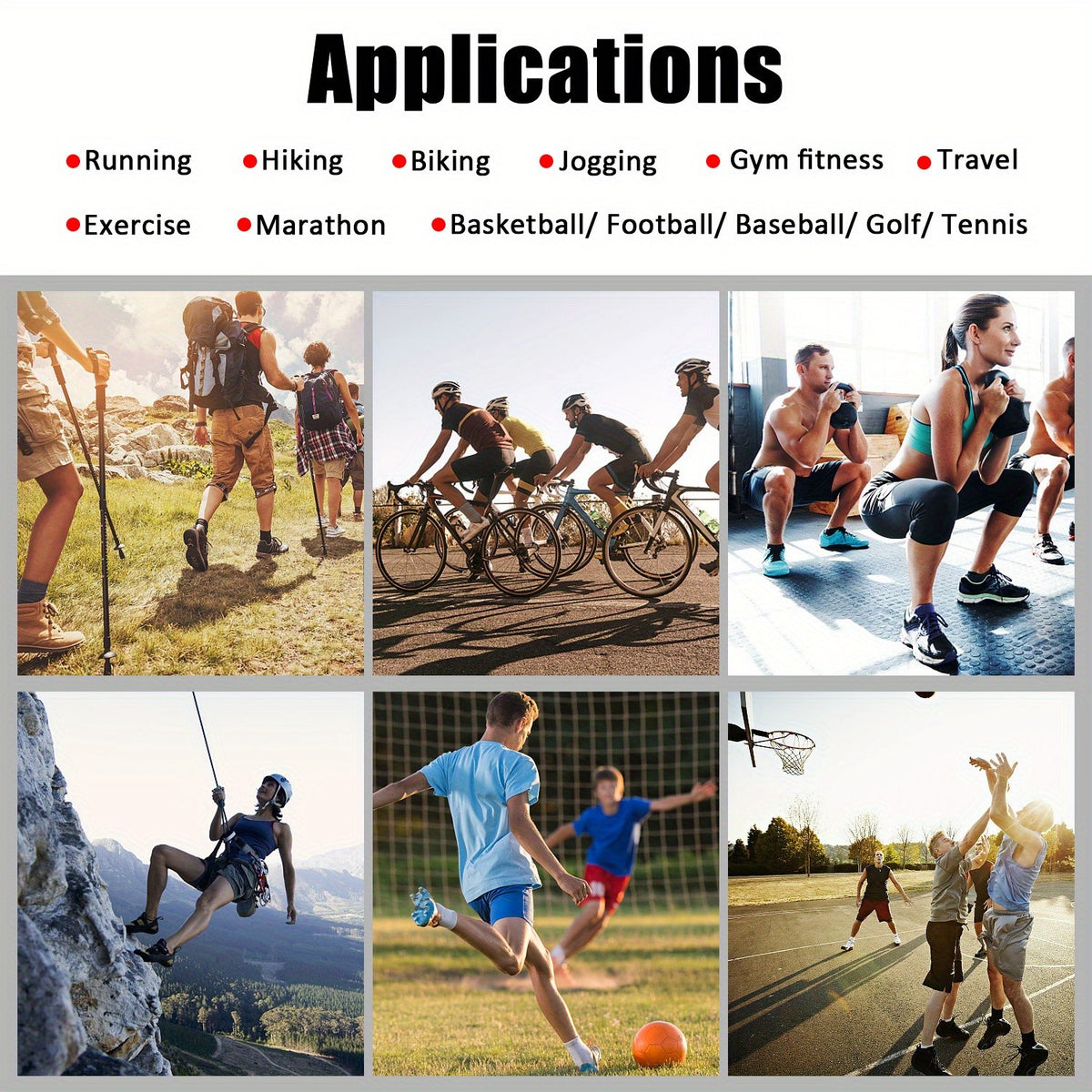 Athletic Compression Socks 5-Pair Pack for Men and Women, Calf and Foot Support for Running, Hiking, Cycling and Everyday Training