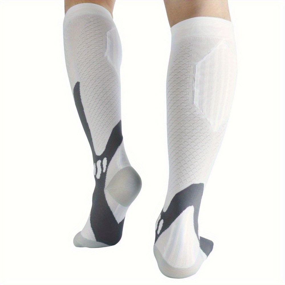 Athletic Compression Socks 5-Pair Pack for Men and Women, Calf and Foot Support for Running, Hiking, Cycling and Everyday Training