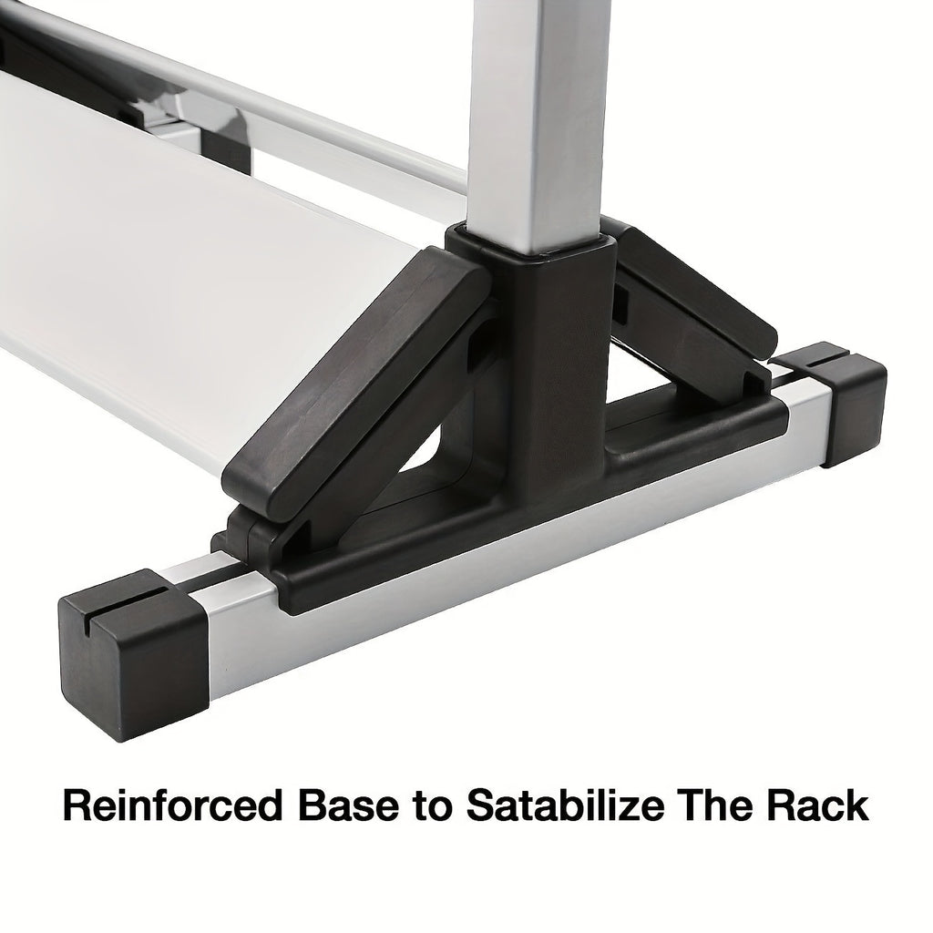 24 Rod Portable Fishing Rod Rack with Aluminum Alloy Frame, Cushioned Holders and Carry Handle for Upright Garage or Cabin Pole Storage