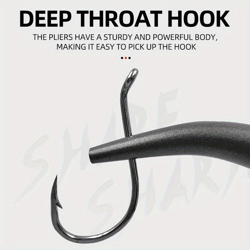 45-Degree Bent Nose Fishing Pliers, Long-Handle Hook Removal Tool with Extended Nose, Yellow Angling Accessory for Your Tackle Kit