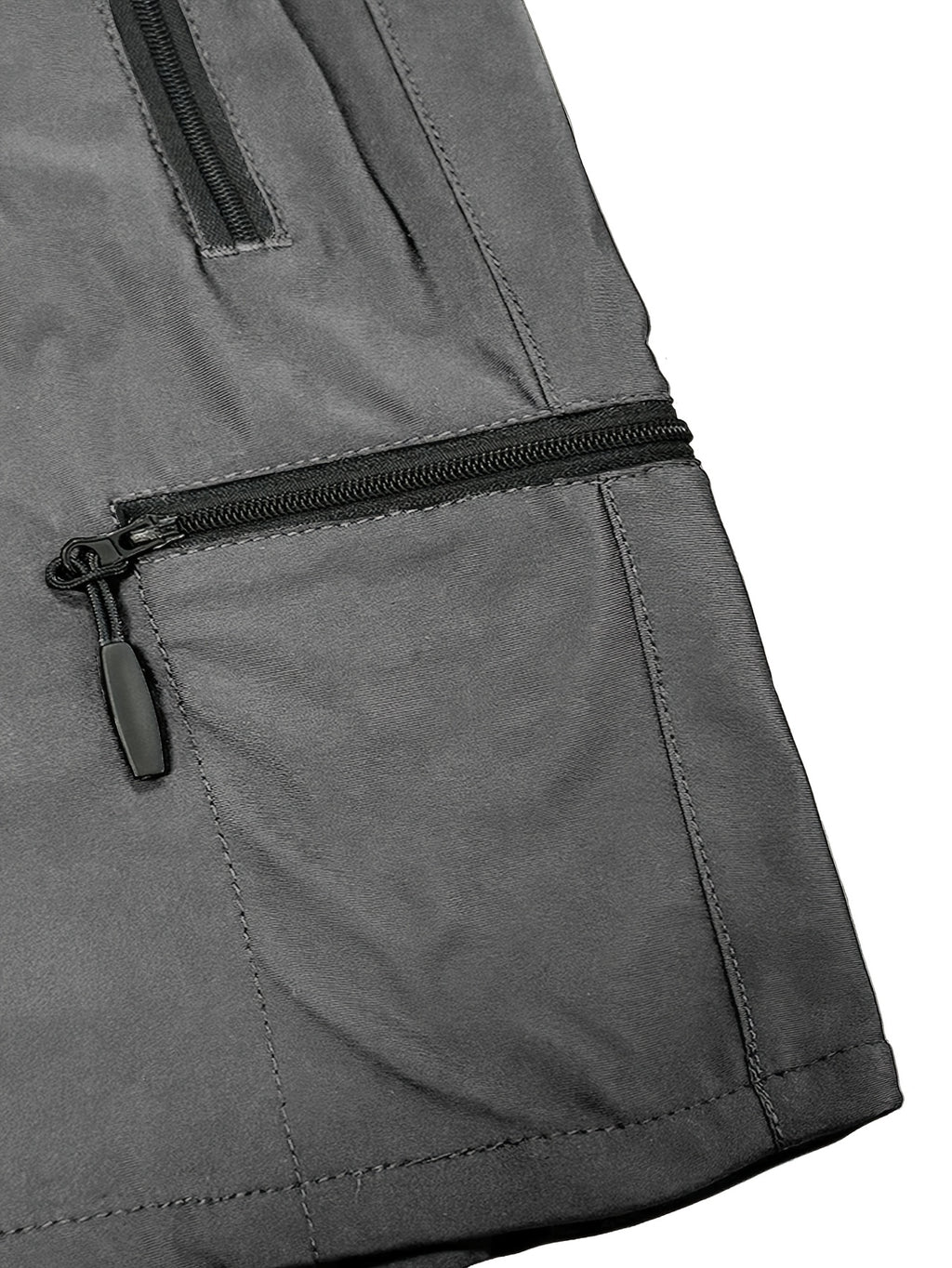 Men's Quick-Dry Hiking Shorts with Zipper Pockets, Lightweight Breathable Cargo Shorts with Elastic Drawstring Waist for Running and Workouts, S–XXXL