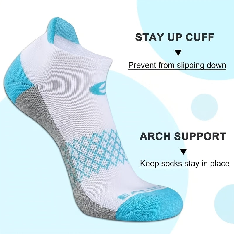 Women's Low-Cut Athletic Socks in 6, 12 or 18 Pair Packs, Breathable Elastic Striped Activewear for Running, Gym Workouts and Basketball