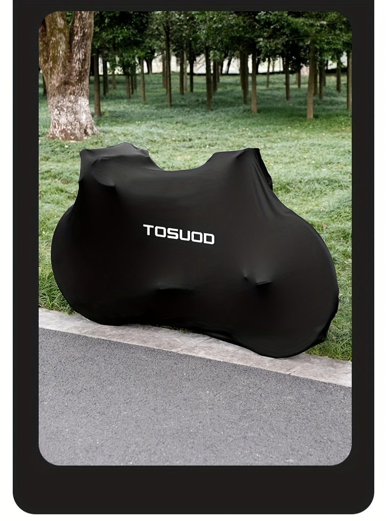 Dustproof Bicycle Cover in Black, Full Bike Protective Cover for Road and Mountain Bikes, Cycling Storage Accessory for Between-Ride Care