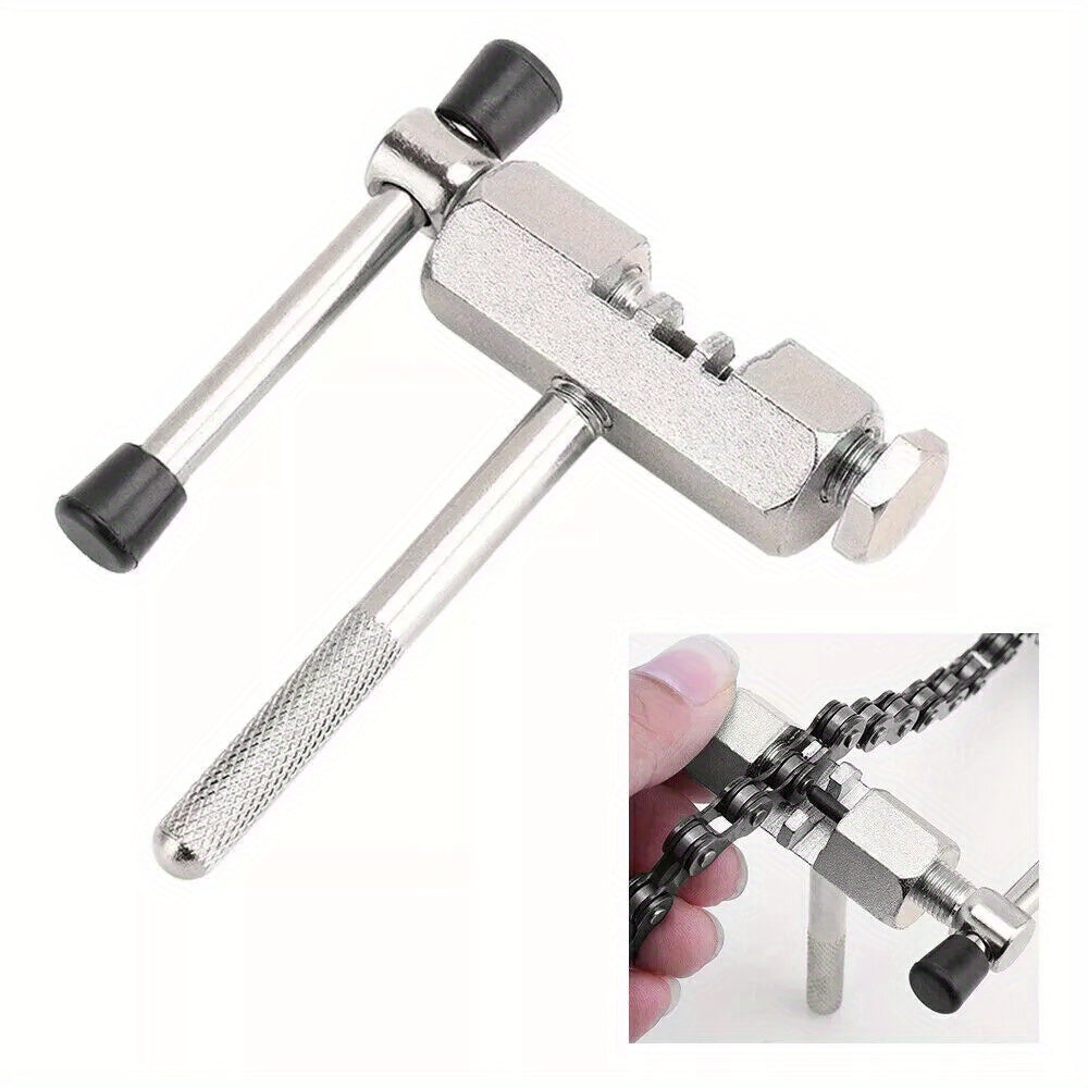 Bicycle Repair Tool Kit with Chain Whip, Chain Breaker, Crank Puller and Freewheel Remover, Listed 10-Piece Steel Set for Home Bike Maintenance