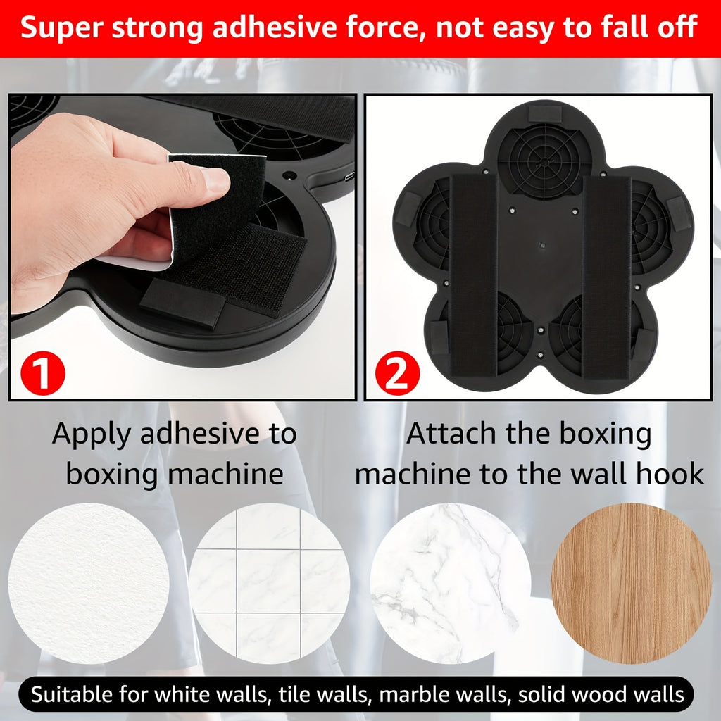Music Boxing Machine for Adults, USB Rechargeable Wall-Mounted Electronic Punch Target with Black Model Options for Home and Gym Workouts
