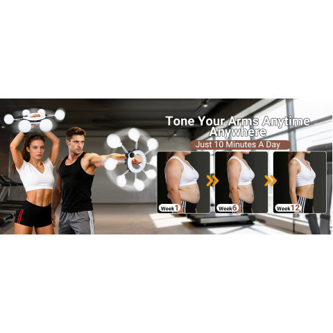360° Rotating Arm Exerciser with Shoulder Relaxation Ball for Wrist, Forearm, Chest and Shoulder Movement, Pink or White Home Gym Workout Equipment