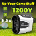 1200-Yard Golf Rangefinder LAB12 with 6.5x Magnification, Slope Compensation and Flag Lock, White USB Rechargeable Outdoor Accessory