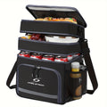 Triple-Compartment Insulated Lunch Bag, 19L Leakproof Cooler Tote with Detachable Shoulder Strap for Men and Women, Work Meals, Travel and Picnics