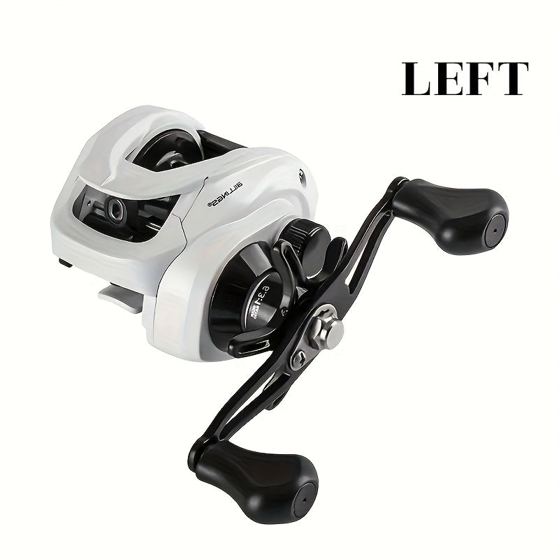 6.3:1 Baitcasting Reel AW200 Series with 18 lb Max Drag, AW200-L and AW200-R Model Options for Freshwater and Saltwater Fishing
