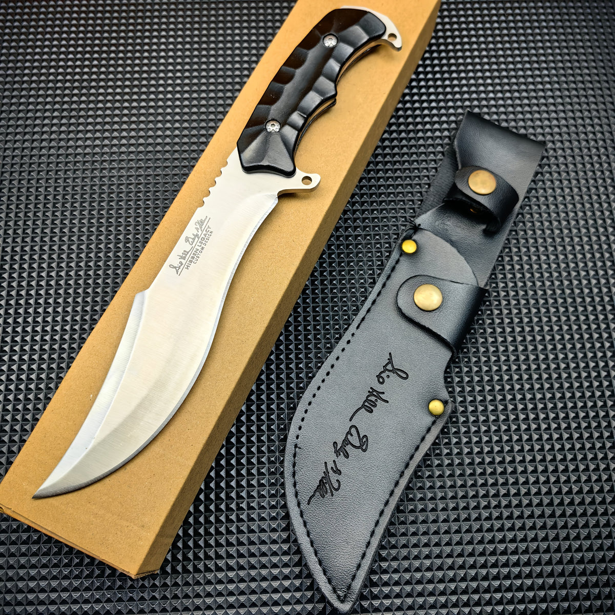 11.4-Inch Listed Hunting Knife, Stainless Steel Fixed Blade Outdoor Utility Tool with Four 607 Style Options for Adult Field Gear and Cutting Tasks