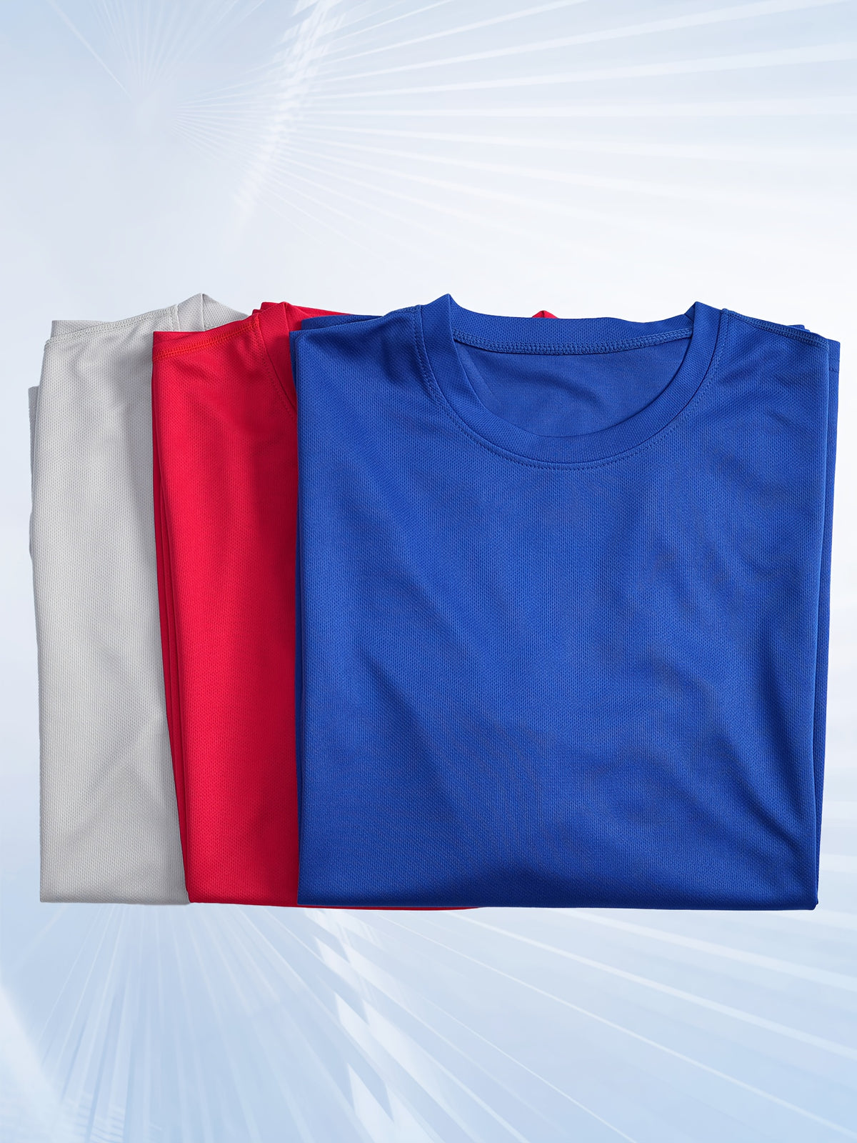 Regular-Fit Long Sleeve Workout Shirts for Men 5-Pack, Quick-Dry Breathable Moisture-Wicking T-Shirts in Mixed Colors for Running and Gym Training