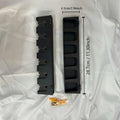 Black Fishing Rod Wall Holder with Foam Grip Sections, Multi-Slot Pole Storage Organizer for Garage and Fishing Gear, Listed 1pc Option