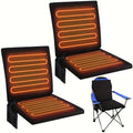 USB Heated Seat Cushion, Foldable Portable Warming Pad with 3 Adjustable Modes for Camping and Stadium Seats, Power Bank Not Included