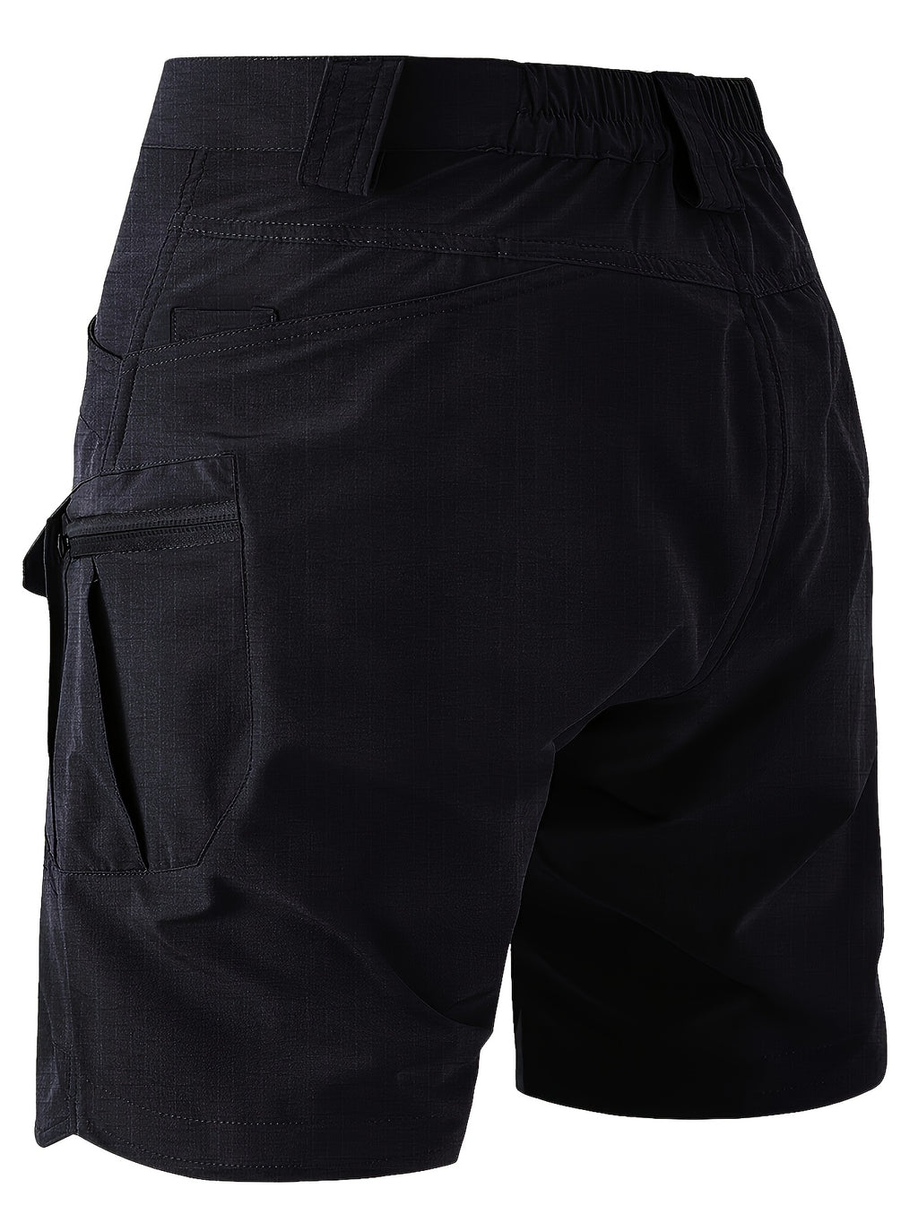 Multi-Pocket Cargo Shorts for Men, Breathable Quick-Dry Tactical-Style Work Shorts in Black, Khaki, Grey or Fern Green for Everyday Outdoor Wear