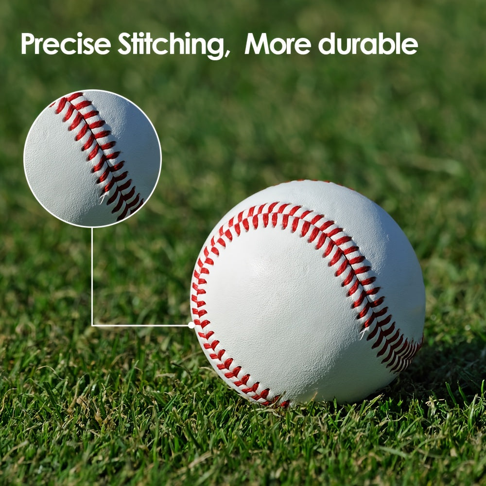 Practice Baseballs 12-Pack, Listed 9-Inch PVC-Cover Balls with Cork-and-Rubber Core for Adult Pitching, Batting, Fielding and Autograph Gift Ideas