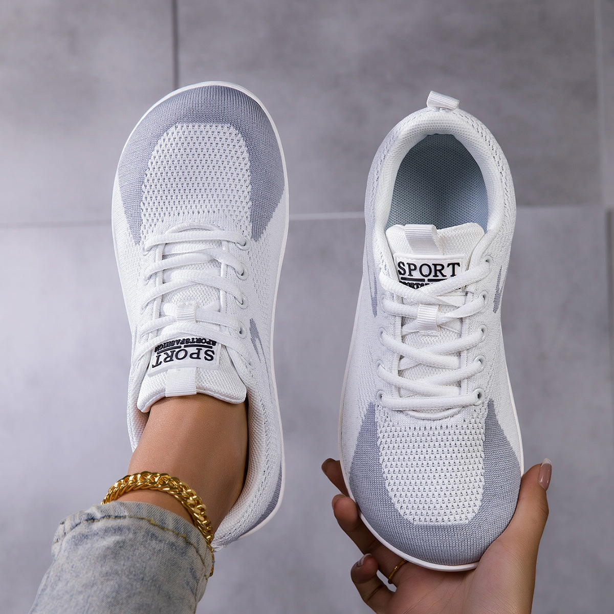 Women's Wide Toe Box Training Sneakers with Cushioned EVA Sole and Arch Support, Low-Top Walking Shoes for Gym and Everyday Wear