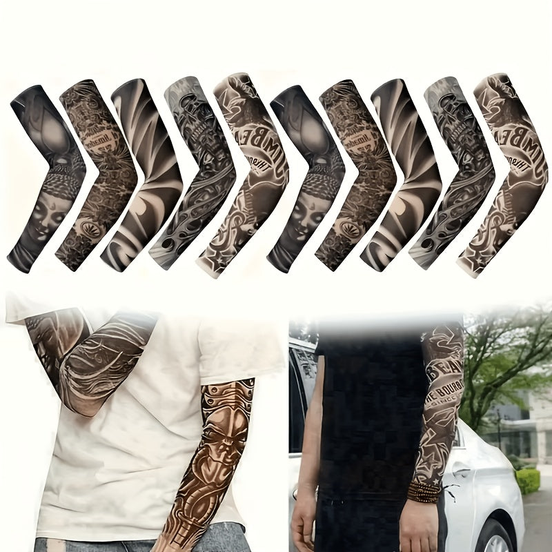 10-Piece Lightweight Arm Cover Sleeves for Cycling and Outdoors