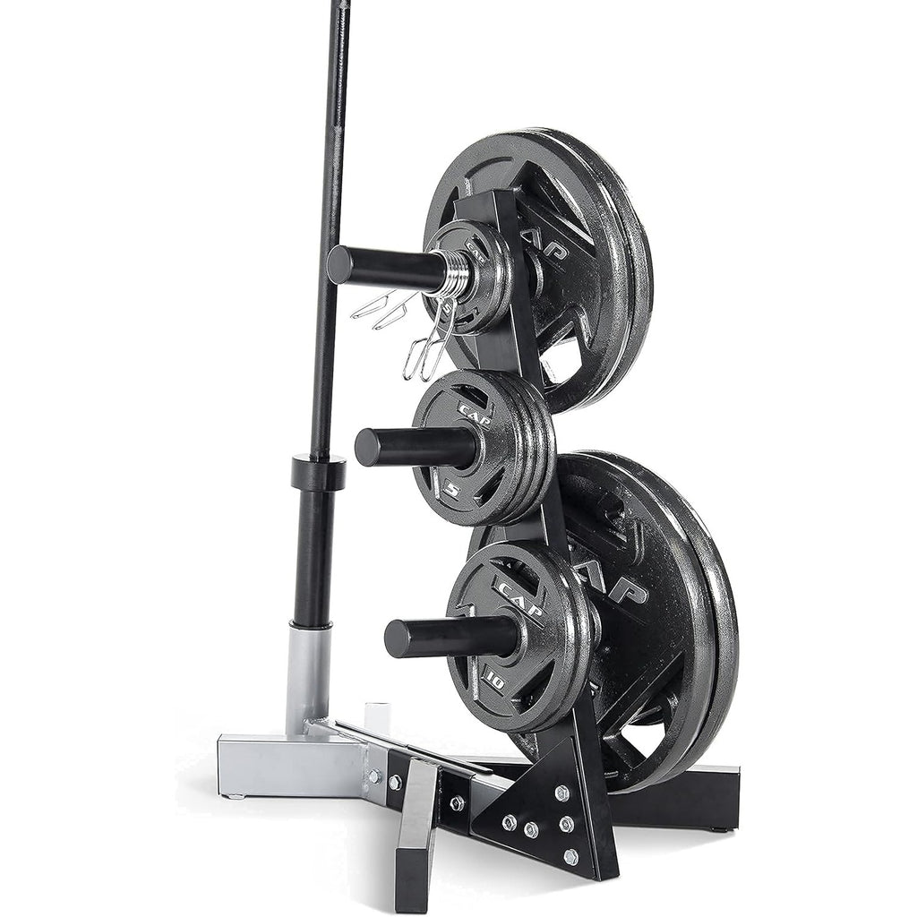2.5 lb Cast Iron Weight Plates 6-Pack by CAPHAUS, Black 2-Inch Grip Plates for Compatible Bars, Home Gym Strength Training and Resistance Workouts