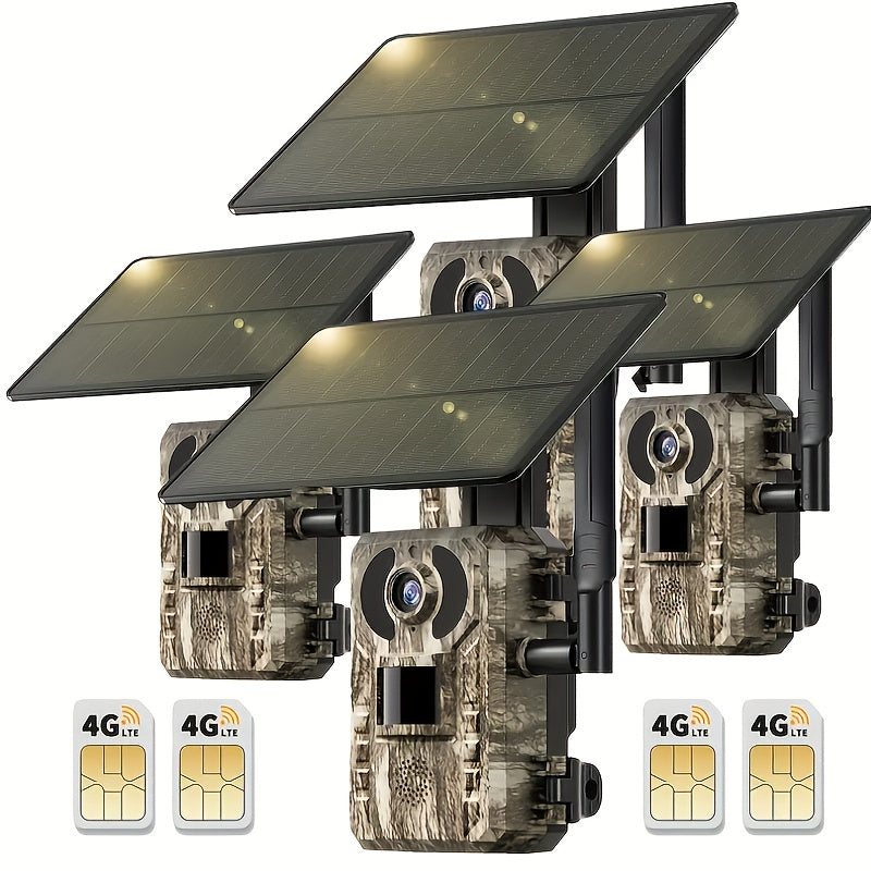 4G Outdoor Hunting Camera Options with Remote Live Viewing and Night Vision, Cellular Security and Trail Camera Bundles for Wildlife Monitoring