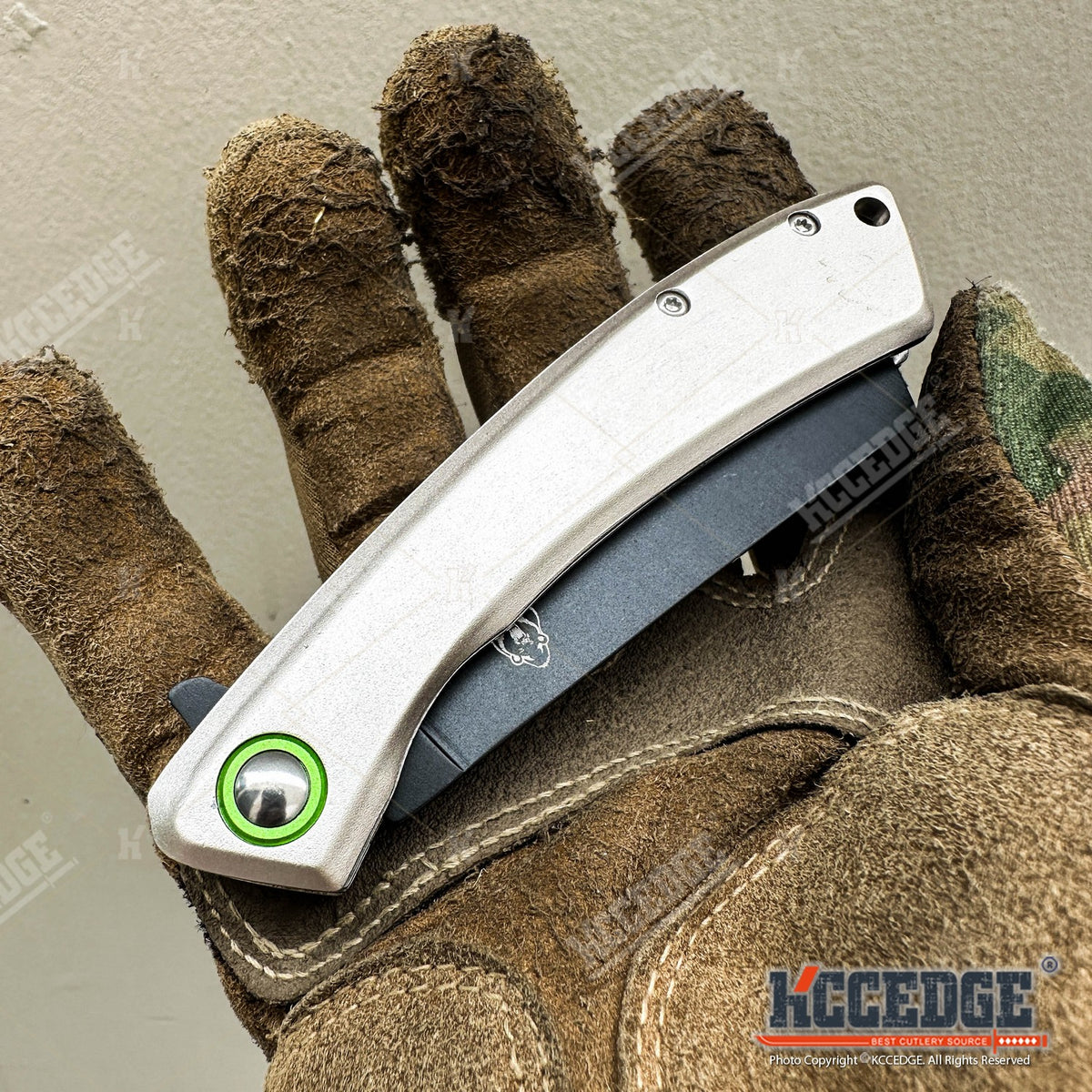 Cleaver Pocket Knife with Folding Stainless Steel Blade, Outdoorsman 7.75-Inch Listed Size for Everyday Cutting, Camping and Bushcraft Tasks