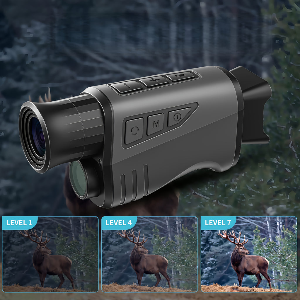 Handheld Night Vision Monocular with Infrared Viewing, Listed 720P Camera for Hunting, Camping and Wildlife Observation, Optional 32GB Card Bundle