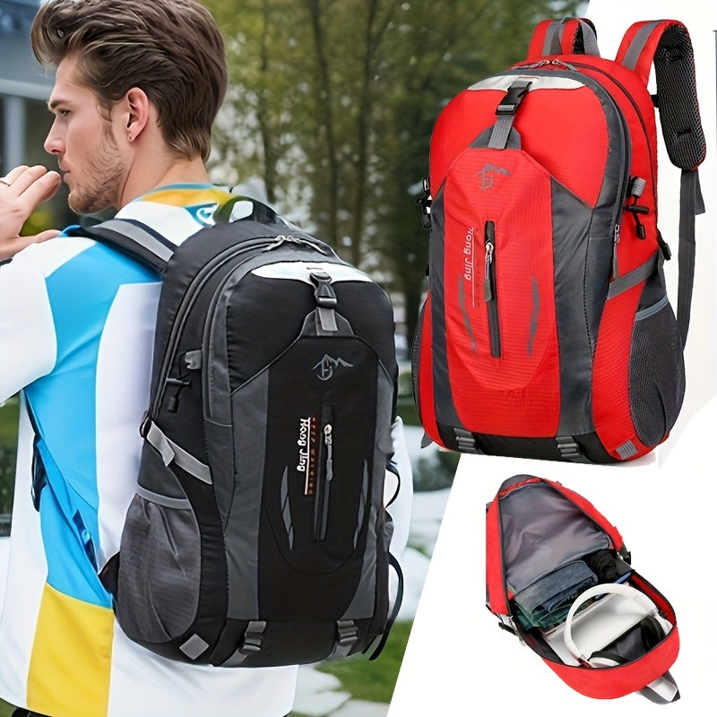 36.6L Travel Backpack for Men and Women, Outdoor Hiking and School Day Bag with Laptop Carry Use in Black, Red, Blue or Orange Color Options