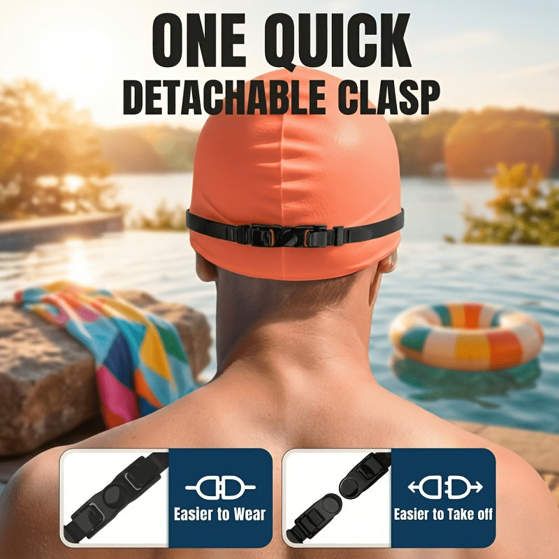 Wide-View Swimming Goggles with Mirrored Lenses, Earplugs, Nose Clip and Phone Pouch, Turquoise Blue or Lake Blue Pool and Outdoor Travel Accessory