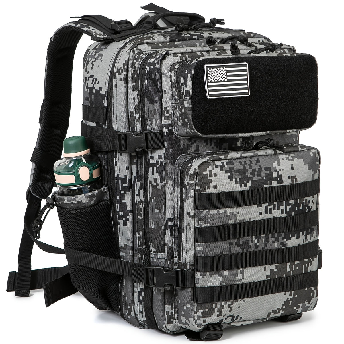 45L Multi-Pocket Tactical-Style Backpack for Travel and Commutes